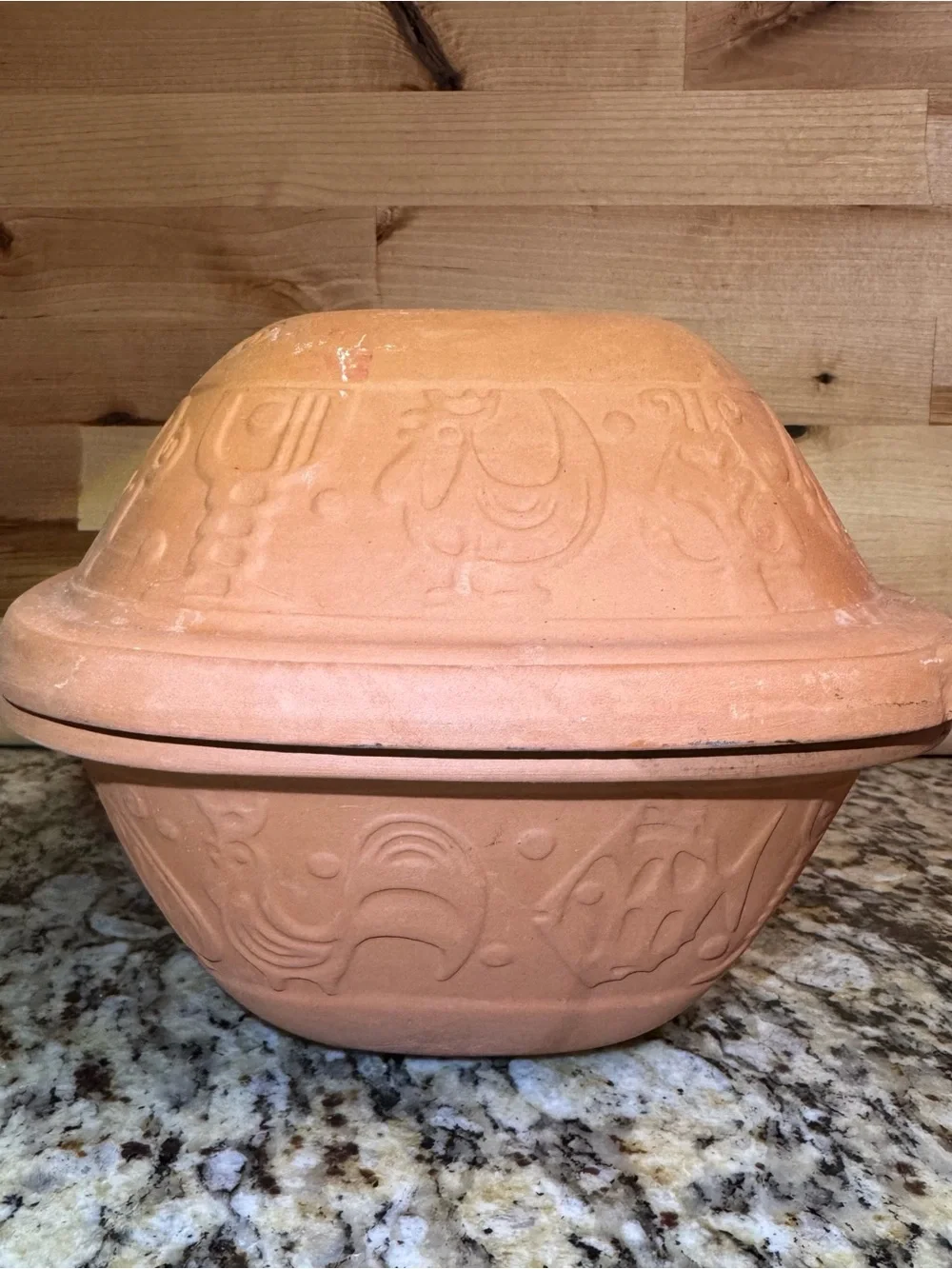 Vintage Romertopf Terracotta Clay Baker Roaster Unglazed Bay Keramik #111